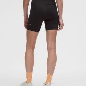 Lululemon Athletica Black wunder train Bike Shorts 6”